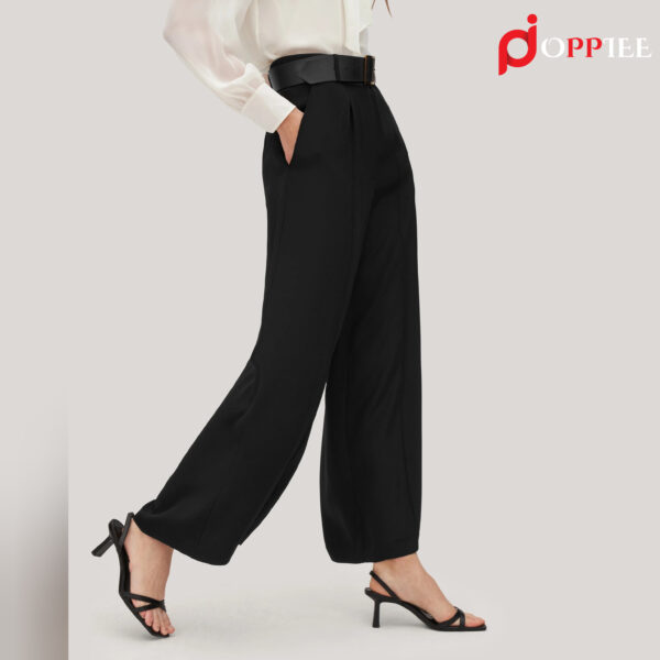 Womens Silk Pants 30 Momme Work Causal Pants - Image 3